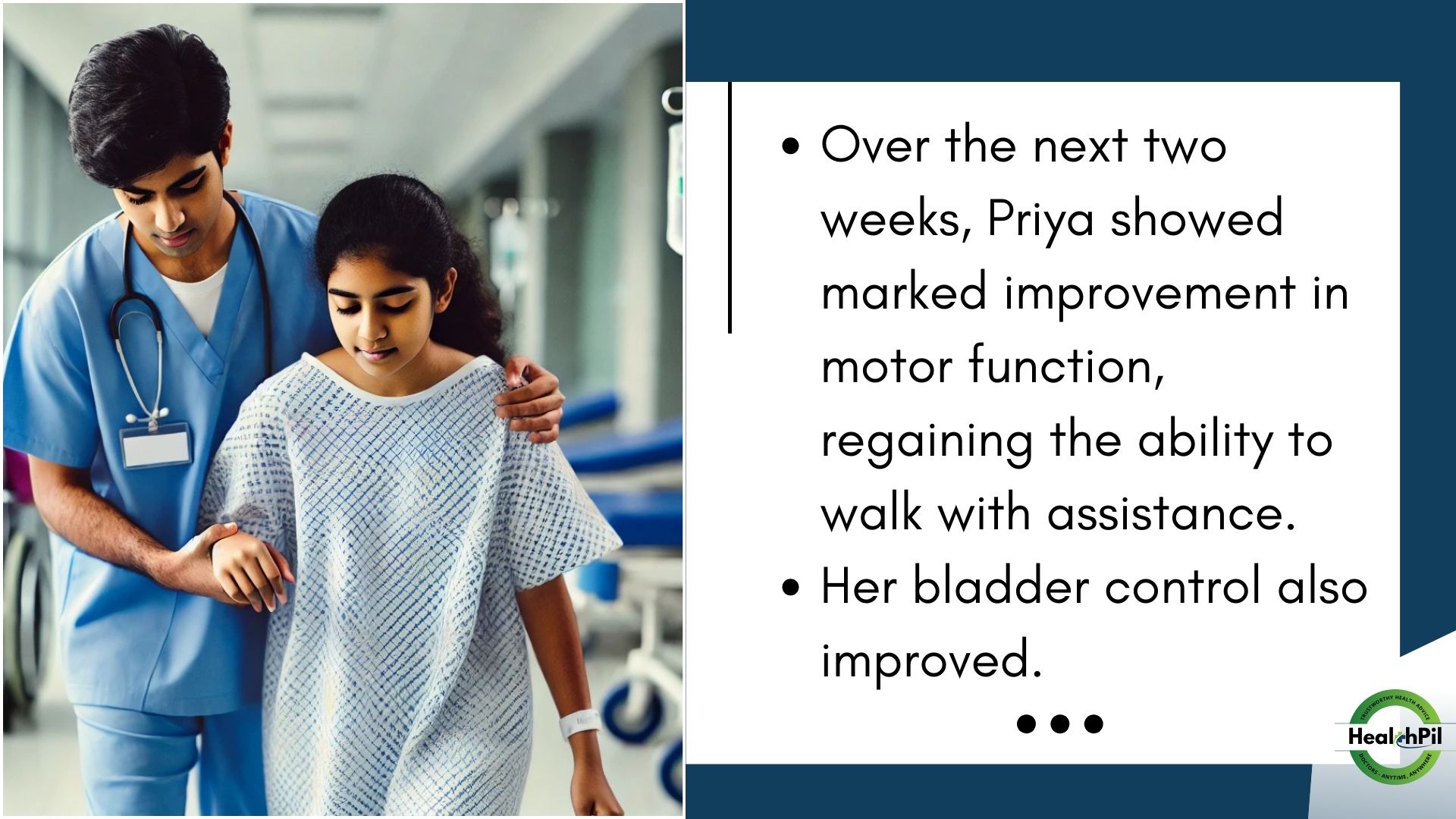 Bladder control also improved.