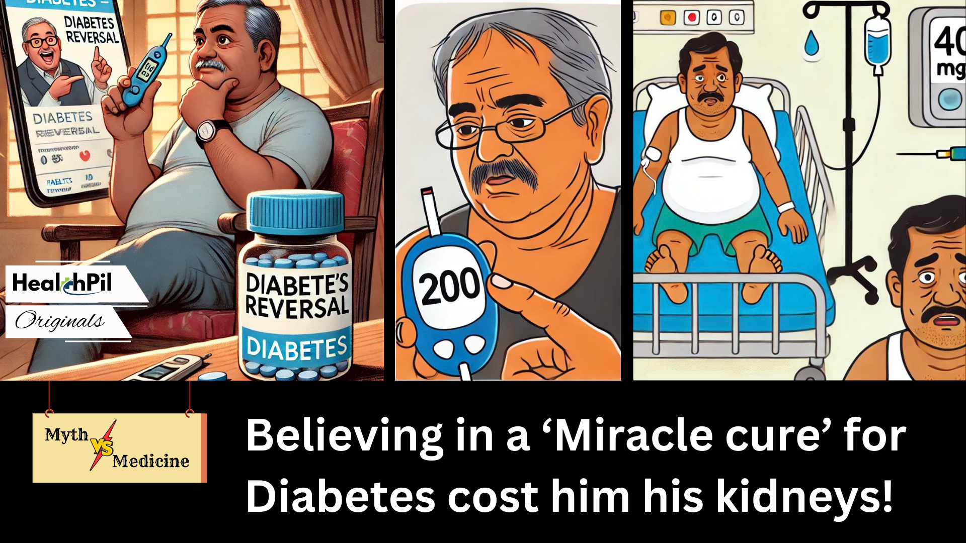 Believing in a 'Miracle cure' for Diabetes cost him his kidneys!