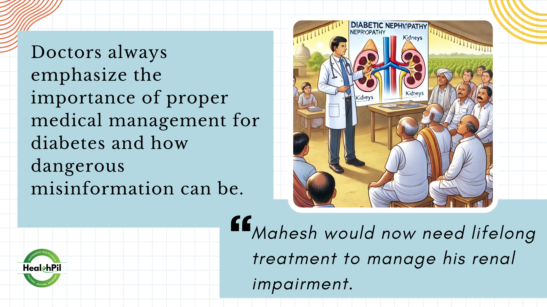 Importance of proper medical management for diabetes