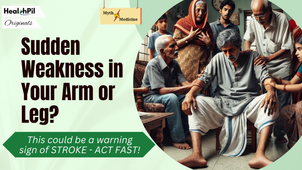 Sudden weakness in your arm or leg?