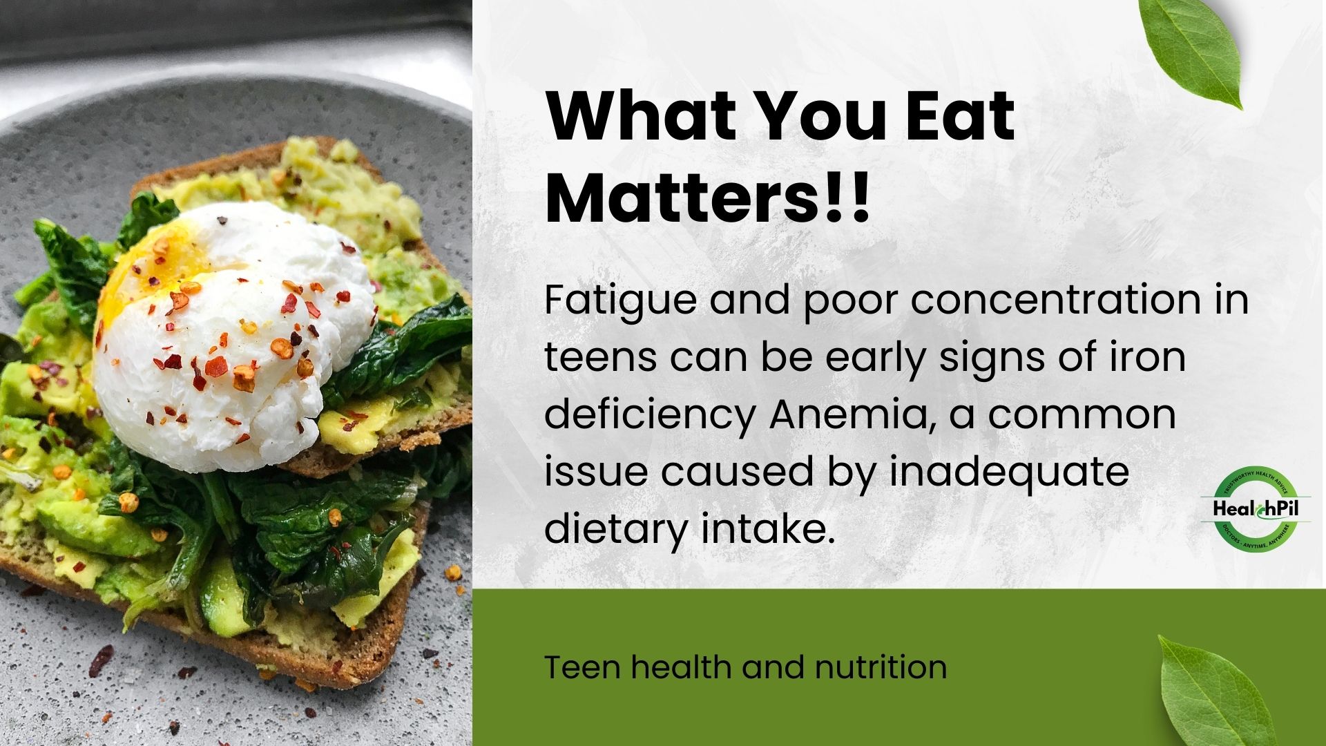 What you eat matters!