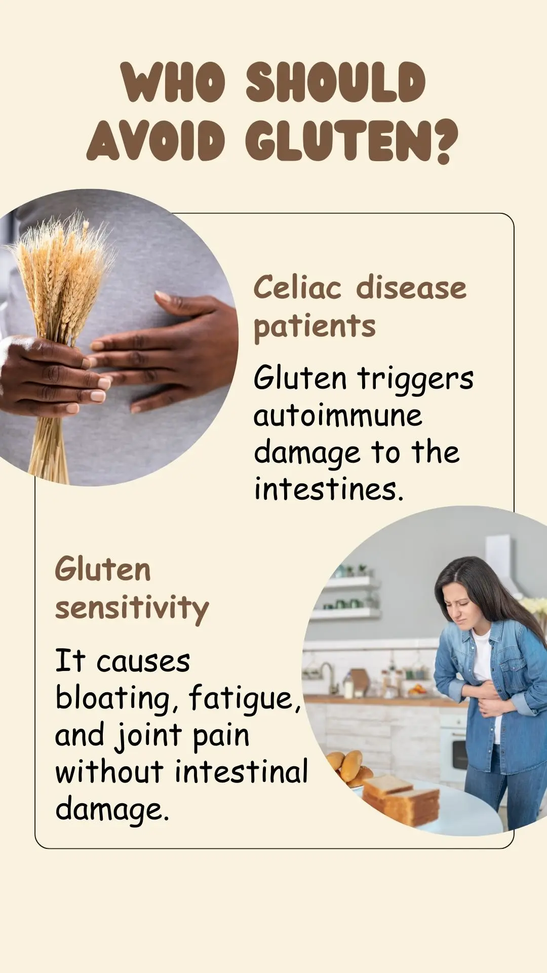 Who should avoid gluten?