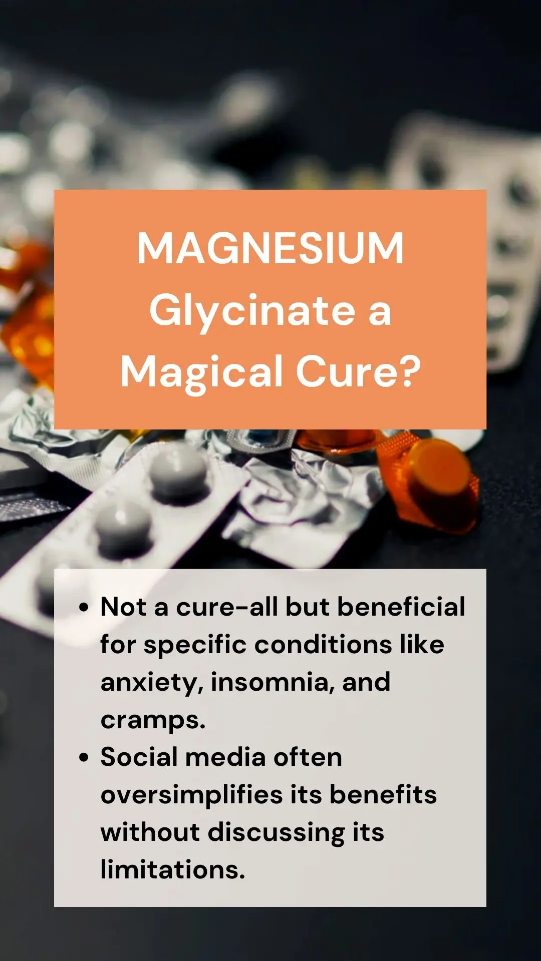 Magnesium glycinate a magical cure?
