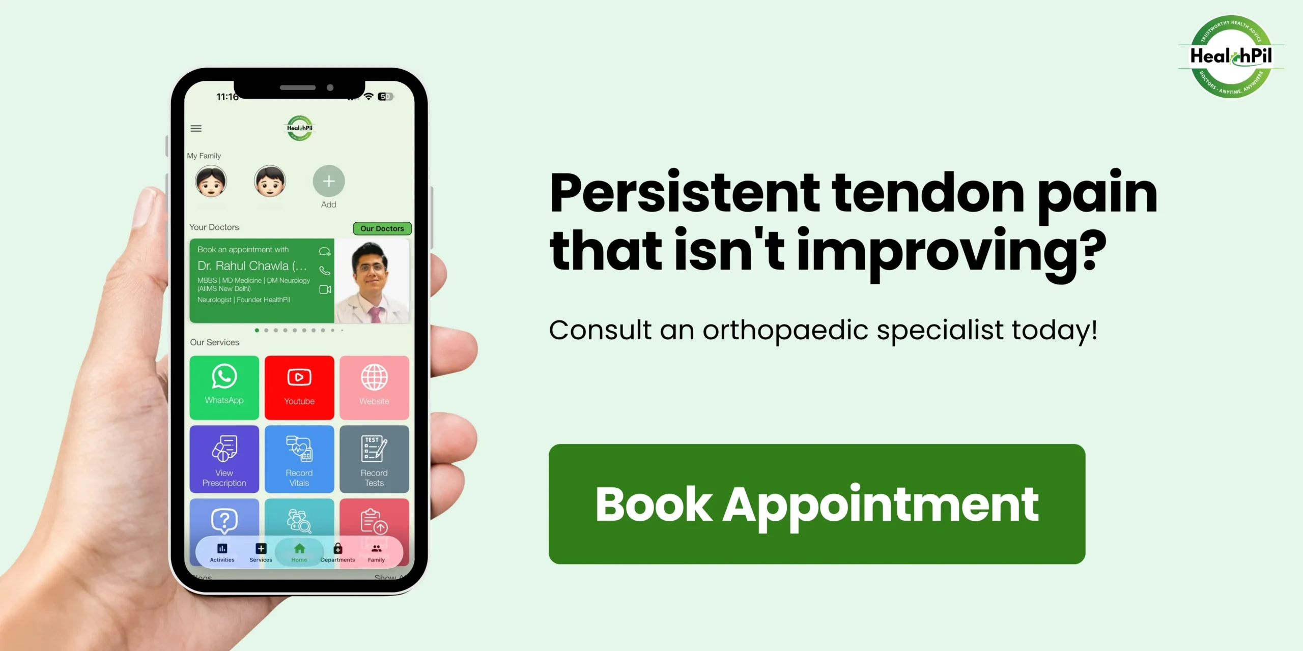 Tendonitis Symptoms online consultation