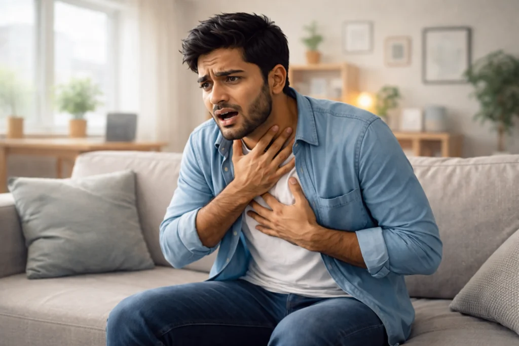 Panic Attack: Symptoms, Causes, Treatment, and How to deal? panic attack symptoms like chest pain, anxiety and breathing difficulty